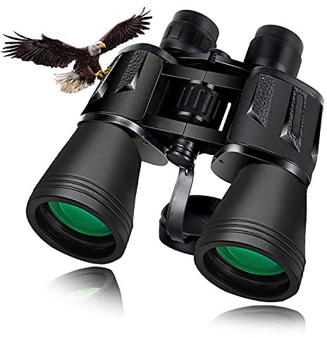Prismáticos 20x50 para Adultos, Binoculares Profesionales con Lente BAK4 Prisma HD Binoculares para Observación de Aves, Caza, Senderismo, Astronomía y Camping