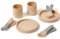 FLEXA Kinderküche Zubehör aus Holz - Besteck & Tassen | Küchenzubehör Kinder | | Spielküche Zubehör | Küchen Spielzeug für Rollenspiele Mädchen & Jungen ab 2 Jahren