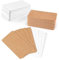 wadafen 200 Blanko Papier Karten,Karteikarten,Visitenkarten Papier,Kraftpapier Karten,Blank Cards,Mitteilungs Karte,Lernkarten,für Messages,Lernen Gedächtnis,Urlaubswünsche,9 x 5.4 CM