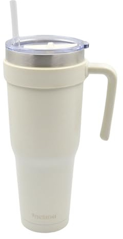 Kichna Waverley 40oz Ombre Tumbler with Straw & Lid | Stainless Steel Vacuum Insulated Travel Mug | Leak-Proof Handle Design Keeps Drinks Cold 17Hrs or Hot 5Hrs | Perfect for Coffee, Water, Smoothies