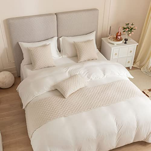Guest Ruyunlai Camino de cama tamaño King, color beige, de lujo, para hotel, 240 x 45 cm