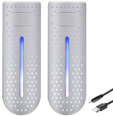 Asciuga scarpe elettrico, asciuga scarpe 360° USB luce UV deodorante PTC riscaldamento antifiamma stivale 65 ℃ temperatura costante calzini universali scalda scarponi per viaggi in dormitorio domesti