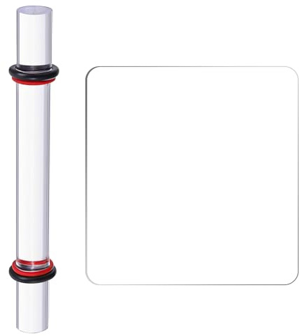 Funver - Juego de 2 herramientas de modelado de acrílico para arcilla autoendurecedora con rodillo liso y placa transparente, accesorios creativos duraderos para escultura, diseño preciso y ocio