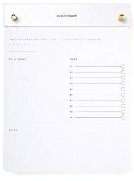 RUSSELL+HAZEL Tablette de dessinateur en acrylique, 16,2 x 21,4 cm (l x H), blanc (55748)