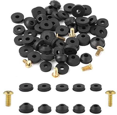 58 Pezzi Kit Rondelle per Rubinetti, 28pz Rondelle in Gomma Piatte per Rubinetti 24pz Rondelle Coniche con 6 Viti in Ottone Guarnizioni Idrauliche Gomma per Rubinetto Riparazione Bagno Cucina