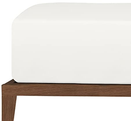 uncover by SCHIESSER Edeljersey Spannbettlaken New Jersey | 100% Baumwolle | Oeko-TEX | Matratzenhöhe bis 20cm | 100x200cm | Weiß