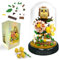 Felicify Flower Bouquet Building Sets, 1123pcs Flower Bouquet and Animal Building, Botanical Building Blocks with Cover, Flower Botanical Collection Toy, Gift for Her Mom Wife Girlfriend (Owl)
