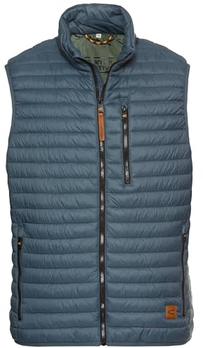 camel active Herren Steppweste aus recyceltem Polyamid Tintenblau, menswear-52