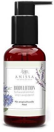 Anissa Naturkosmetik Bodylotion - Pflege für anspruchsvolle & sensible Haut, feuchtigkeitsspendend, natürliche Inhaltsstoffe, Vegan, 100ml - Body Lotion Damen Skin Care