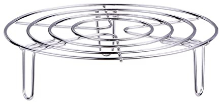 Steam Rack, Heavy Duty Steaming Rack Stand, Stainless Steel Round Steamer Cooling Rack Trivet, Pot Steamer Insert Food Stand, Steaming Cookware Accessories(SIZE:19.5cm/7.68in)