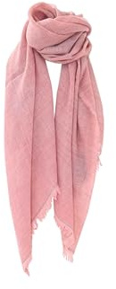 Kocca - Sciarpa con bordi a frange Donna, colore: crema, Modello: A25PSR7518ABUN0000, Taglia: U