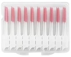 Interdentalborste silikon interdentala borstar, 2 lådor, borste mellan tänderna, tandpetare, tandtråd, munrengöringsverktyg (2 box röd)