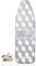 Timbley® Housse de Table à Repasser - Thermo Reflect - 5 Couches - Taille (M) 116x37 à 125x42 - Réflexion Thermique maximale - Fer à Repasser Vapeur/centrales Vapeur - Gris