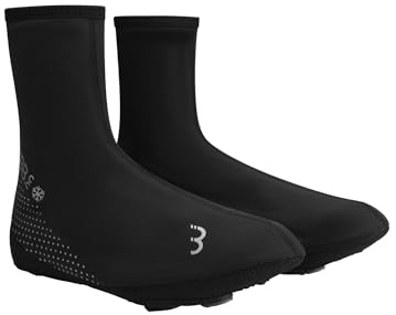 BBB Cycling Unisex BBB Cycling Fahrrad berschuhe Freeze fur Herren und Damen K lteschutz Thermo Uberschuhe Rennr, Schwarz, 43-44 EU