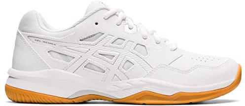 ASICS Women's Gel-RENMA Indoor Shoe, 9.5, White/Pure Silver