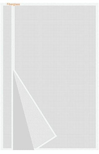 Risareyi Magnetiskt myggnät sidoöppning 90 x 210 cm, vitt glasfiber nät mycket hållbart andningsbart, magnetgardin insektsskärm balkongfönster dörr automatisk stängning