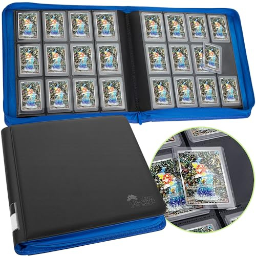 FunGuys Carpeta de carga superior, carpeta de almacenamiento de tarjetas intercambiables, carpeta de carga superior 384 de 12 bolsillos, carpeta de colección de tarjetas, carpeta de tarjetas Yugioh,