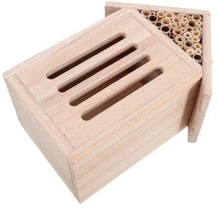 GREENADSCAPE Insektenhaus Aus Holz Insektenhotel Natur Bienennistkasten Für Garten Schmetterlingshaus Für Draußen Insektenhotel