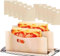 10 Pcs A5 Large Toaster Bags, Non-Stick, BPA-Free Reusable Toastie Bags for Grilled Cheese, Panini, Sandwiches, Heat-Resistant Toasting Sleeves