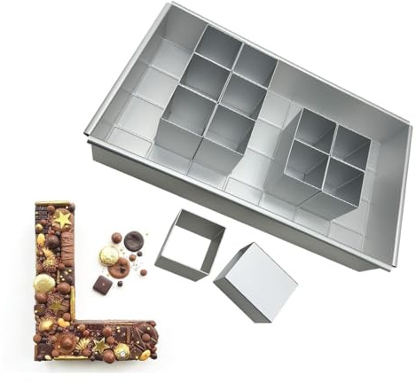 DIFLAX Aluminium Zahlen Backformen, Zahlen Kuchenform, Number Cake Backform, Große Zahlenbackform, Antihaft, Für Geburtstag, Hochzeit & Party, DIY