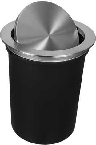 MOTHNUR Bidone Spazzatura Incasso Cucina in Acciaio Inossidabile Con Coperchio Ribalta Contenitore Compatto Per Raccolta Differenziata Antiodore Design Integrato Da Banco