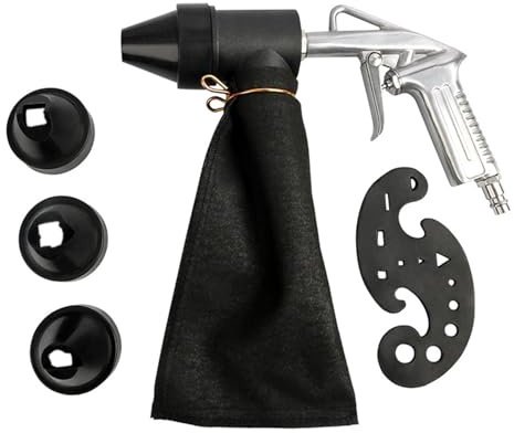 FTVOGUE Pneumatisk Sandblästringsmaskin, Aluminiumlegering, Ergonomisk Design Handhållet Verktyg för Rostborttagning, Sandblästring och Polering för Gör-det-själv-entusiaster (#2)