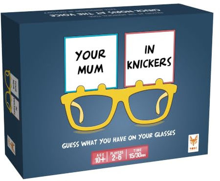 Topi Games | Your Mum In Knickers | Gissningsspel För Fest, Roligt Karaktär Och Situationsspel Med Anpassningsbara Kort | 2 Till 6 Spelare | 25 Minuter