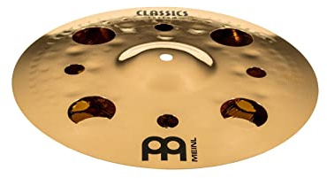Meinl 12 Trash Stack Cymbal Pair with Holes - Classics Custom Brilliant - Made In Germany, 2-YEAR WARRANTY (CC12-STK)