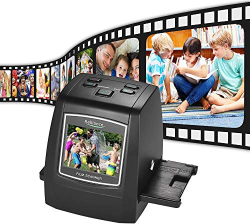 Docooler Alta Risoluzione Scanner per Diapositive a Pellicola 14MP / 22MP Converti 8mm - 135mm Pellicola Diapositiva Monocromatica a Colori Negativa in Immagine Digitale con Display LCD da 2,4 Pollici