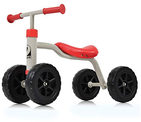 hauck 1st Ride, Rot - Kinder Laufrad Rutschauto Dreirad, Kippsicher, Ergonomisch, Spielzeug ab 1 Jahr, Großer Fahrspaß für Jungen & Mädchen, 51,5 x 26,5 x 35,7 cm