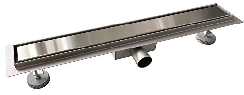 AICAIT Canaletta Scarico Doccia Canalina Scarico Doccia a Pavimento Piastrellabile Pannello 2 in 1 in Acciaio Inossidabile per Box Doccia Bagno Piscina Drenaggio 90 cm