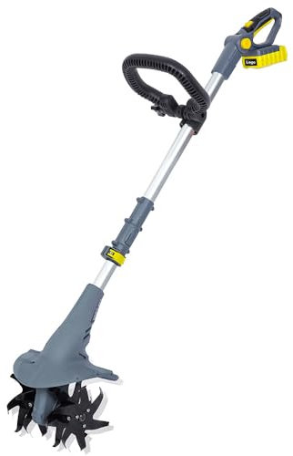 Motozappa Elettrica, Senza Fili, Batteria Al Litio Da 5200mah 20v E Caricatore Veloce, Profondità Massima 25 Cm Larghezza Massima 10 Cm