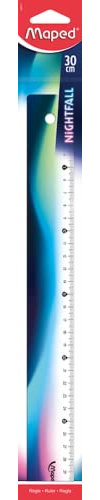 Maped - stoßfestes Lineal NIGHTFALL - 30 cm - blau 245011