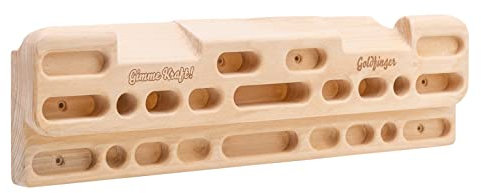 Gimme Kraft! Hangboard Goldfinger Trainingsboard Fingerboard Griffboard Klettertraining Climbing