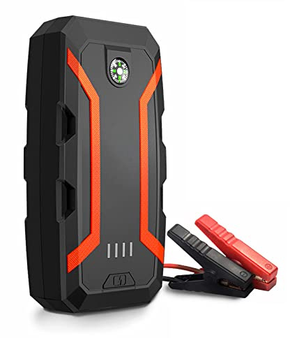 Arrancador de Batería para Automóvil, 1500 A Pico 12000 MAh Cargador Portátil de Batería Arrancador de Batería (hasta 7.2 L de Gas y 5.5 L de Motor diésel), Paquete de Energía Port
