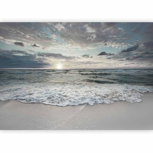 murando PREMIUM Papier peint Mer et Plage 200x140 cm Décoration Murale XXL Poster Tableaux Muraux Tapisserie Photo Trompe l'oeil Paysage Nature Lac Ciel c-C-10019-a-a