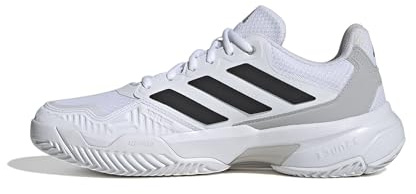 Adidas Men's CourtJam Control 3, White/Black/Grey, 7.5