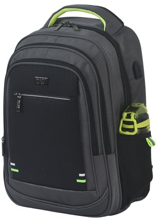 Hadi London Waterproof Backpack | Anti-Theft 40L Cabin Size | Laptop and Camera Rucksack | Stylish Travel & School Bag for Men, Women, Boys & Girls (Grey)