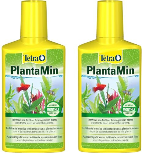 Tetra PlantaMin Universal Fertiliser - liquid iron intensive fertiliser for magnificent and healthy aquatic plants in the aquarium, monthly application, 250 ml (Pack of 2)