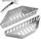 JOYIAL Lot de 2 paniers à charbon en acier inoxydable, plateau à charbon, pour griller, bouilloires lourdes, accessoires pour briquette, bois, copeaux