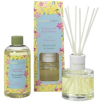 Hassett Green London - Honeysuckle & Jasmine - Reed Diffuser and Refill Combination Set