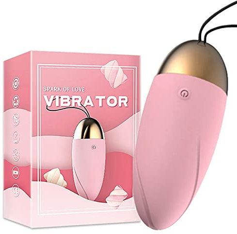 Mini Vibratore Silenzioso 9,2x3,6cm – Vibro Egg con 10 Modalità, Vibratore Clitoride in Silicone Impermeabile, Bullet Discreto per Donna, FOPS M91