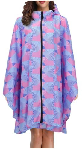 Regenponcho Herren Regenjacke Damen Faltbar Regenmantel Lang Fahrradponcho Wasserdicht Fahrrad Regencape Regen Poncho Festival Regenkleidung Leicht Rains