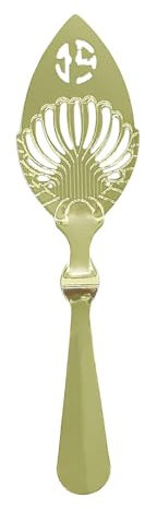 Cuillère à fente en acier inoxydable - Poignée creuse - Ustensile de service - Longue poignée - Cuillère à bar avec bol rainuré et cuillère à absinthe en acier inoxydable pour le mélange de cuisine