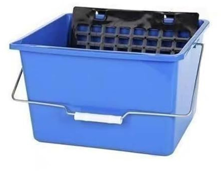 Cubeta de Pintura Reforzada 12L con Rejilla 34x26x20cm. (Azul)