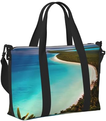 Sac à main de voyage imprimé île de Cuba pour homme et femme, léger, pliable pour les week-ends, la salle de sport, les vacances