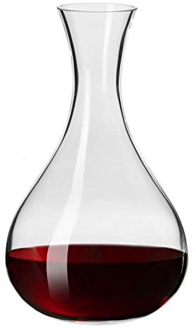Krosno Elegant Wine Decanter, 54.1 oz, Harmony Collection, Accessory for Wine Lovers, Lead-free Crystal Glass Wine Decanters and Carafes, Red Wine Pitcher, Made in Europe