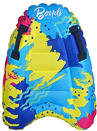 A/A Inflatable Surf Body Board, Water Slip & Slide Boogie Surfboard Sled Rider Board Swimming Pool Game Floating Toy Learn to Swim Aid Mat, Beach Water Fun for Kids and Adult