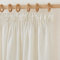 PONY DANCE Kurze Gardinen Halbtransparent Vorhang Leinen Natur H 160 x B 140 cm Leinenoptik Vorhänge mit Kräuselband 2er Set Wohnzimmer Gardinen Leinenoptik Boho Gardine Leinen Beige