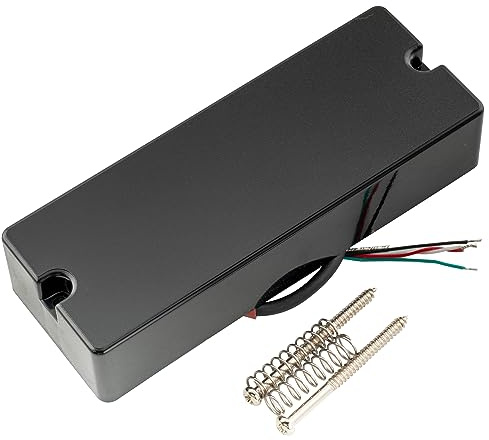 Artec MDC5 Ceramico Basso Pick up SoapBar Ponte 14,4K per Basso Elettrico 5 Corde, Nero